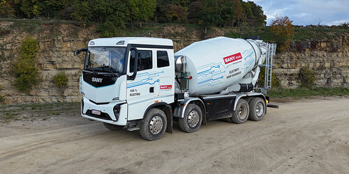 Los camiones el&eacute;ctricos de SANY hacen historia