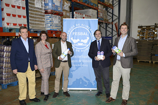 Inlac dona 16.000 litros a los Bancos de Alimentos para los niños más necesitados